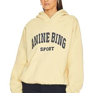 Anine Bing Sport Cream Hoodie